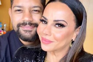 Grávida, Viviane Araújo comemora 47 anos com o marido: mamãe do ano