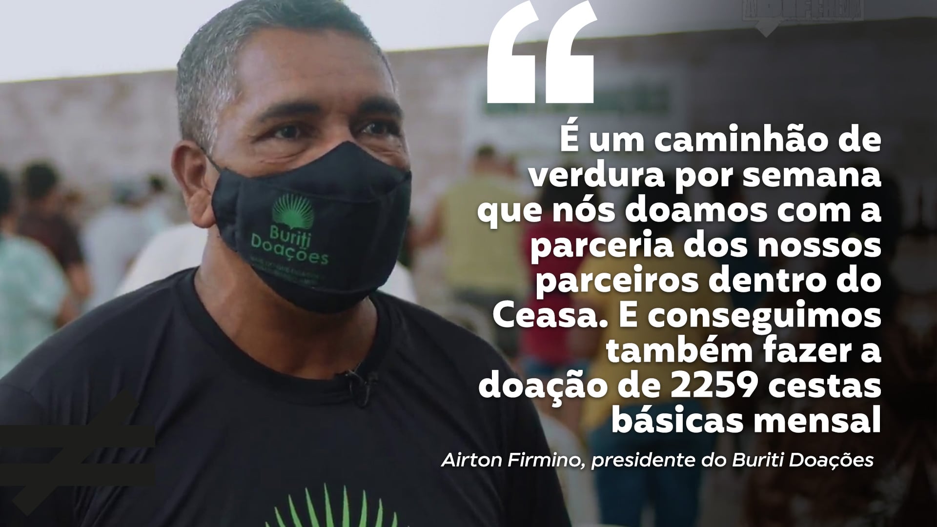 Fazendo a Diferença mostra o trabalho do grupo Buriti Doações, que distribui verduras à população carente de Aparecida