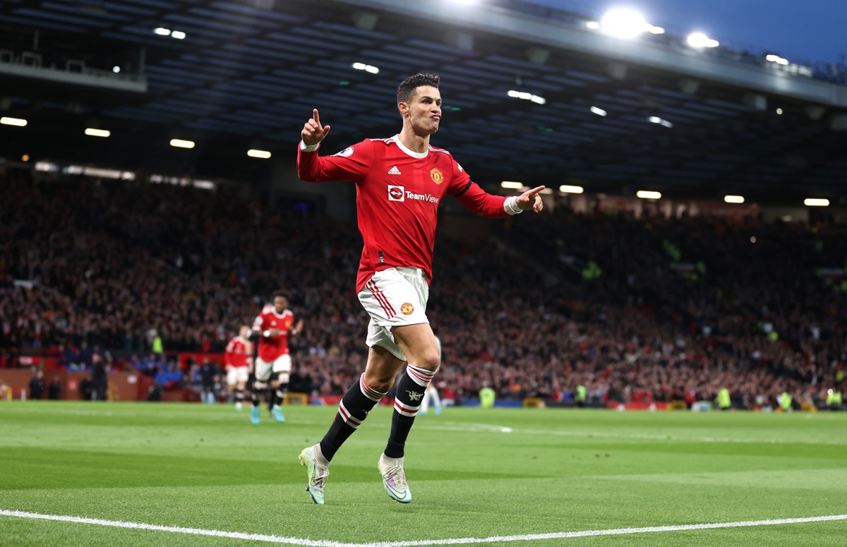 Cristiano Ronaldo comemora gol pelo Manchester United