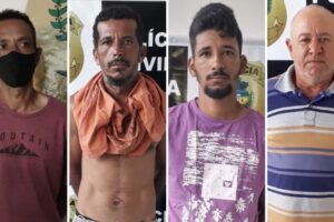 A Polícia Civil prendeu quatro pessoas suspeitas de participarem de furtos de mais de 200 cabeças de gado em Goiás e Minas Gerais