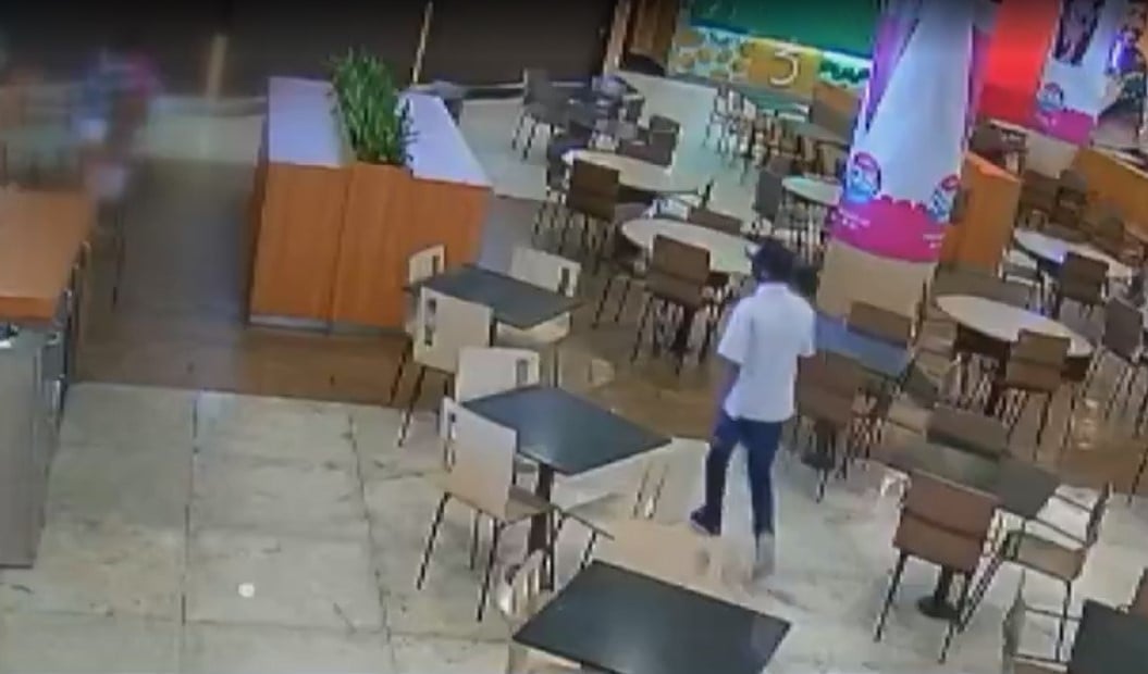 Homem é morto a tiros e mulher é baleada em shopping de Londrina (PR) (Foto: Reprodução)