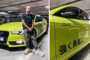 Yudi Tamashiro ostenta carrão personalizado avaliado em R$ 350 mil