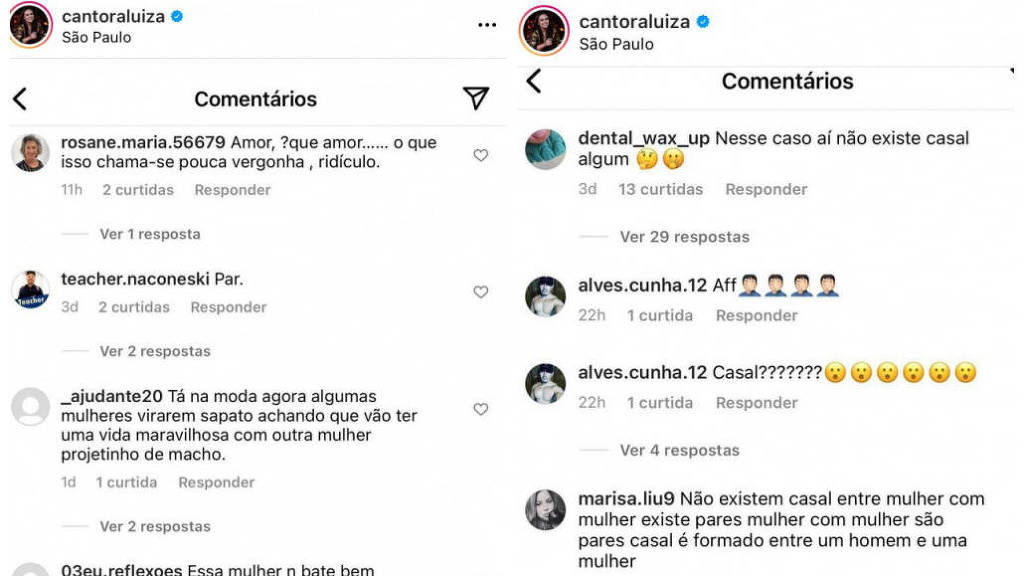 Casal confirmou relacionamento em dezembro de 2020. Marcela Mc Gowan e Luiza falam sobre ataque homofóbico: 'Cansativo'