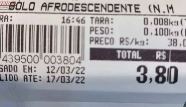 Padaria recebe ameaça após chamar bolo 'nega maluca' de 'afrodescendente'