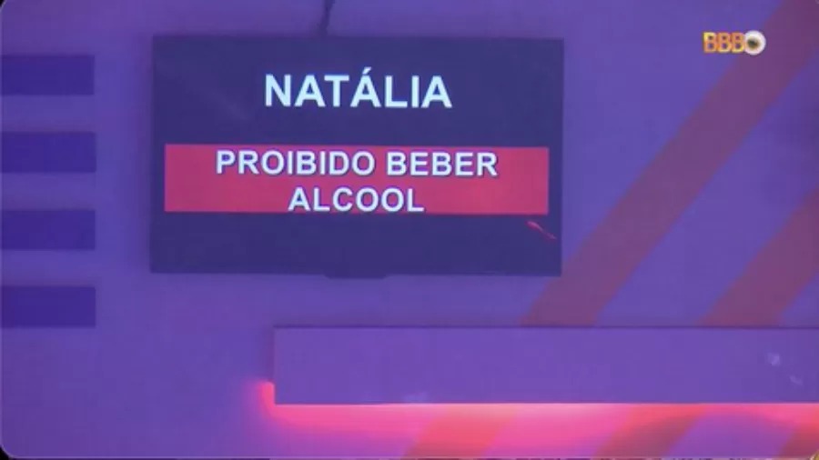 Sister perdeu estalecas após bater em móveis do quarto grunge. BBB 22: Natália é advertida pela produção após barraco: Proibido beber álcool