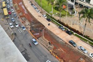 Praça Cívica sem árvores (Foto - Maria Thereza Alencastro Veiga)