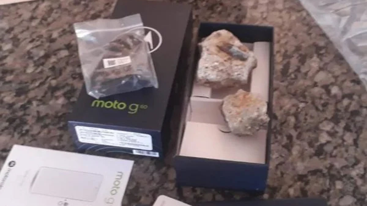 Empresária de Fazenda Nova (GO) compra celular e recebe pedras