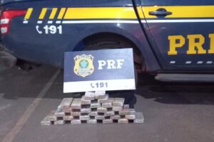 PRF apreende mais de 31 kg de pasta base de cocaína em Bom Jesus de Goiás