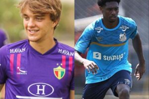 Pepê e Jefferson, de Brusque e Santos