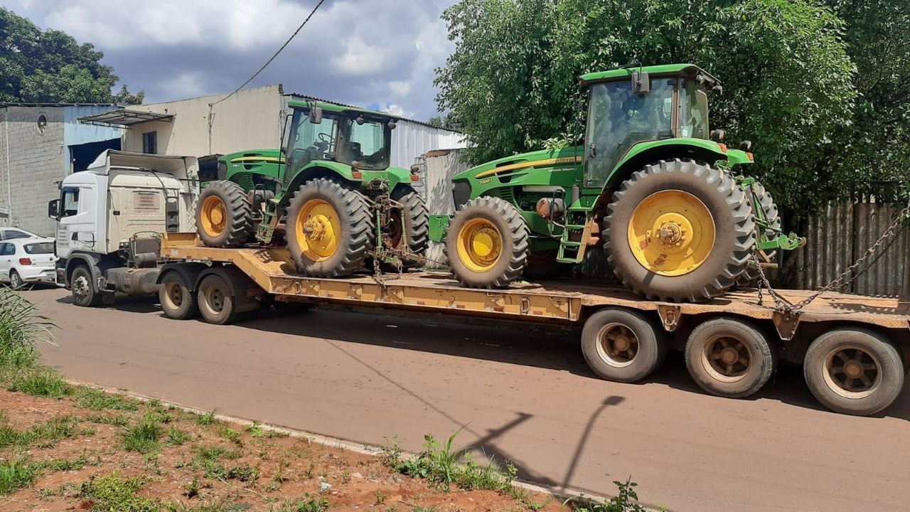Suspeitos de invadir fazenda e roubar tratores em São Paulo são presos em Goiânia