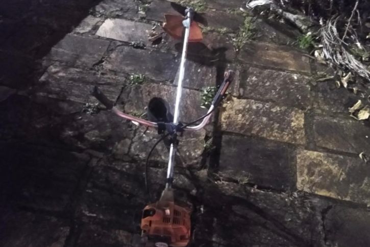 Roçadeira havia sido furtada em um galpão (Foto: Reprodução)