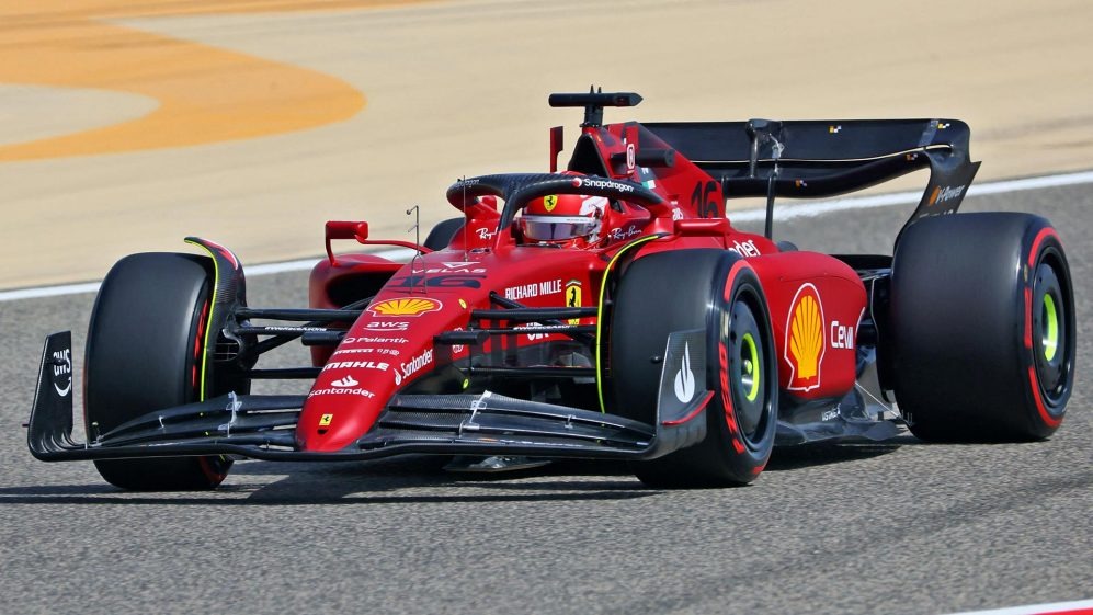 Carro da Ferrari de Leclerc