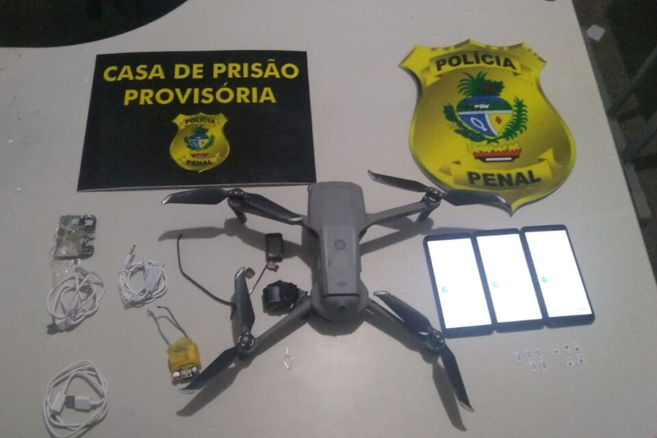 Drone com celulares em Aparecida de Goiânia