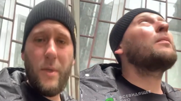 Míssil atinge prédio enquanto voluntário gravava vídeo na Ucrânia