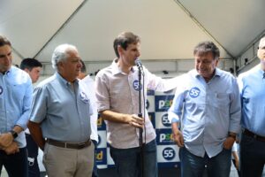 "Estou vindo para o PSD para somar forças", disse o político. Adib Elias se filia ao PSD e critica Daniel Vilela