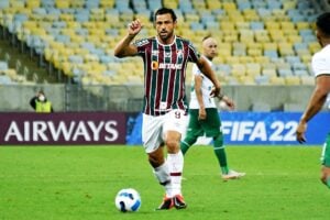 Fred em jogo pela Copa Sul-Americana