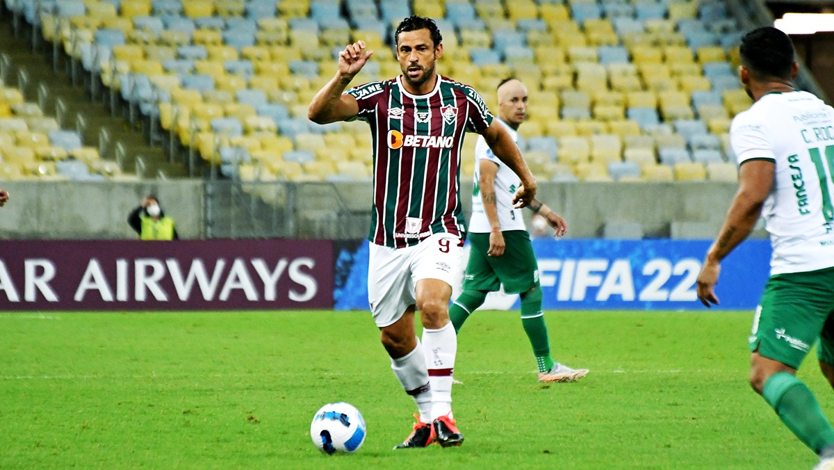 Fred em jogo pela Copa Sul-Americana