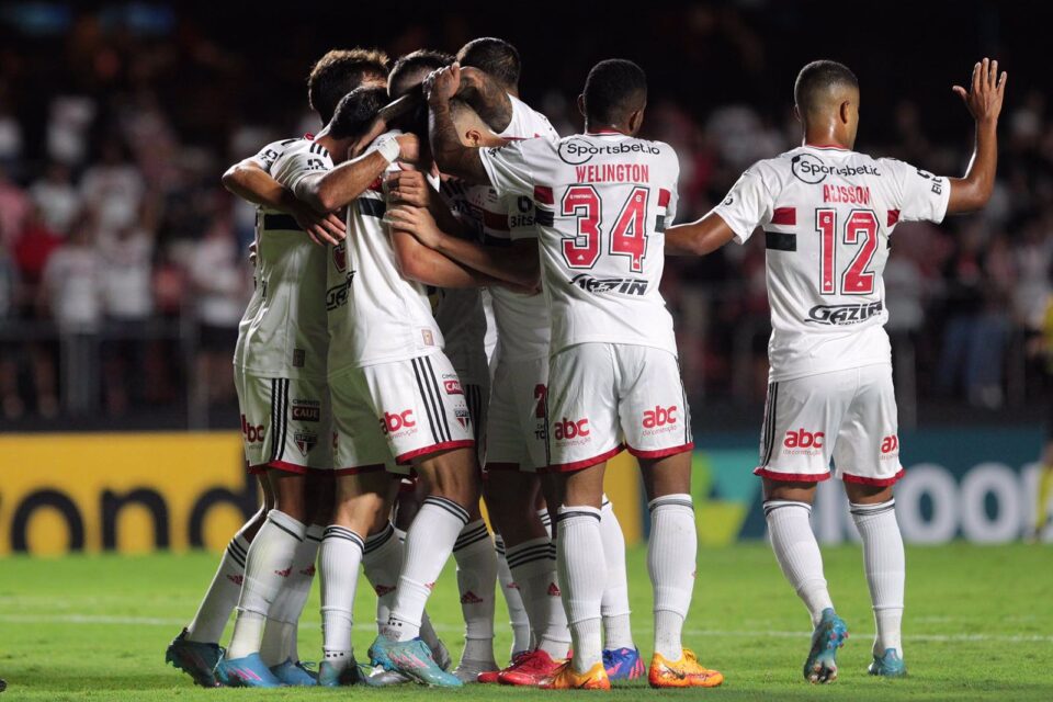 Elenco do São Paulo no Morumbi