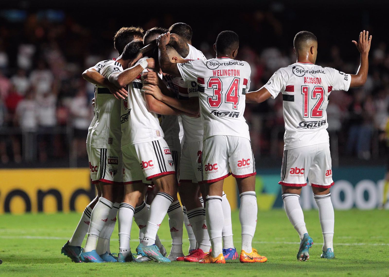Elenco do São Paulo no Morumbi