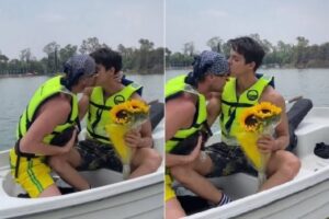 Participante do BBB 22 conheceu o amado durante um menáge. Ex-BBB Daniel Lenhardt oficializa pedido de namoro beijando modelo; vídeo