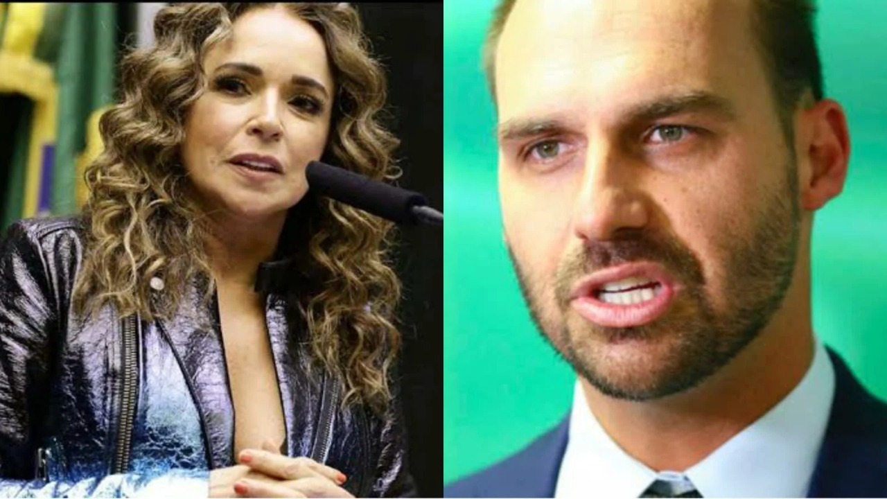 STF não acha Eduardo Bolsonaro para intimá-lo sobre a ação de Daniela Mercury Oficial de Justiça esteve na Câmara por diversas vezes