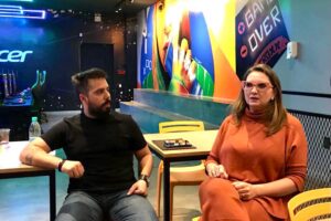 Danilo Bittencourt, CEO da Nitroxx e a empresária Morgana Potrick