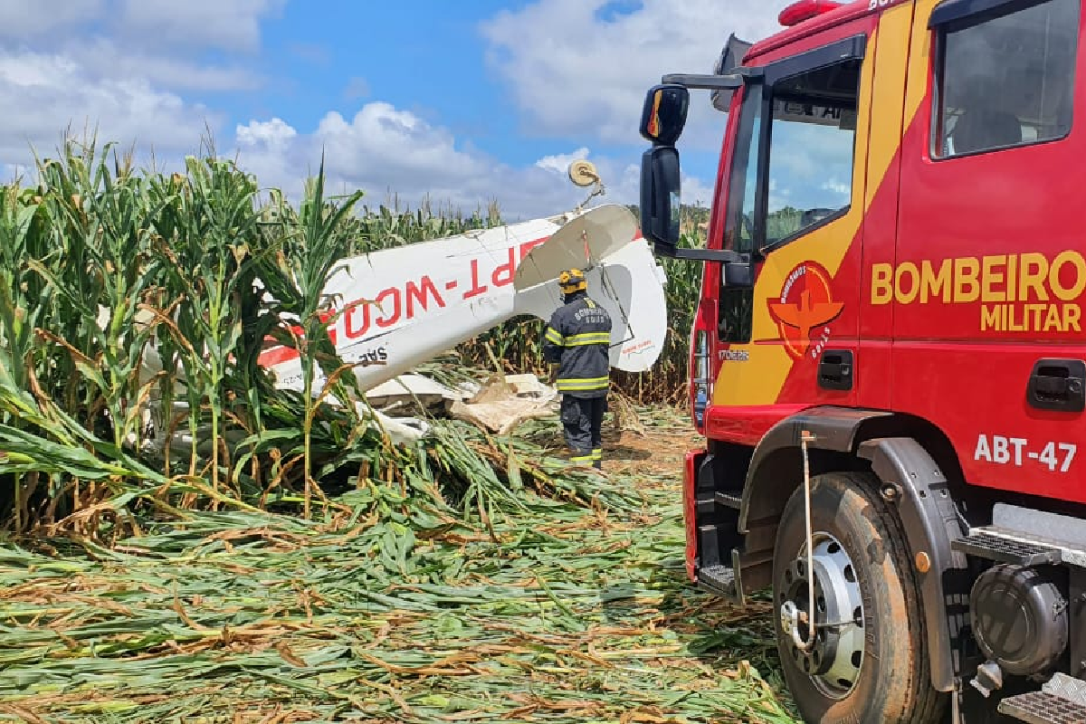 O piloto do avião agrícola tinha 55 anos e morreu 