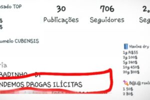 Suspeito mantinha um perfil na web. Preso traficante que oferecia drogas em cardápio virtual e entrega grátis no DF