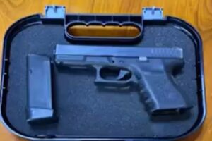 Arma rifada pelos guardas civis