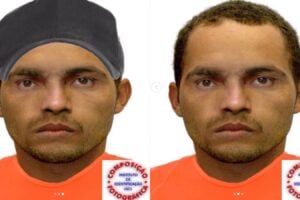 PC divulga retrato falado de homem que amarrou mulher no bueiro e abusou dela, em Rio Verde (GO)