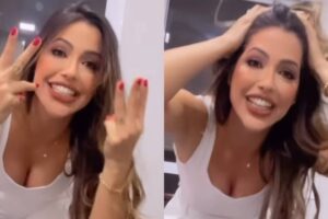 Fora do 'BBB 22', Laís Caldas vibra com liderança de Gustavo: 'Que orgulho'