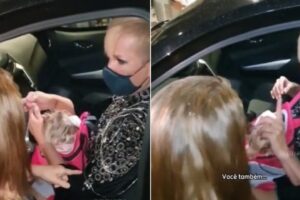 Bolsonaro "Não quero nem discutir com você sobre isso...", disse a fã. Xuxa recusa foto com fã: "Você não é bolsominion?"; assista ao vídeo