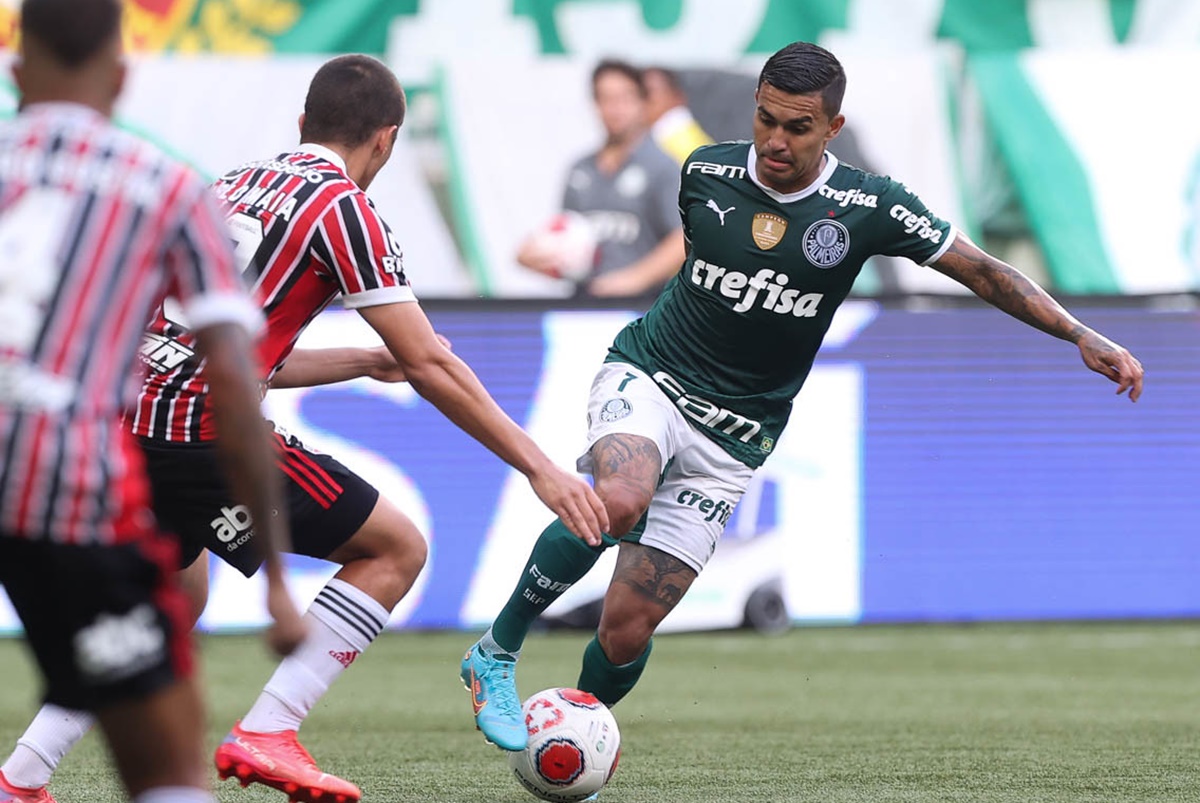 Dudu na final do Paulistão entre Palmeiras e São Paulo