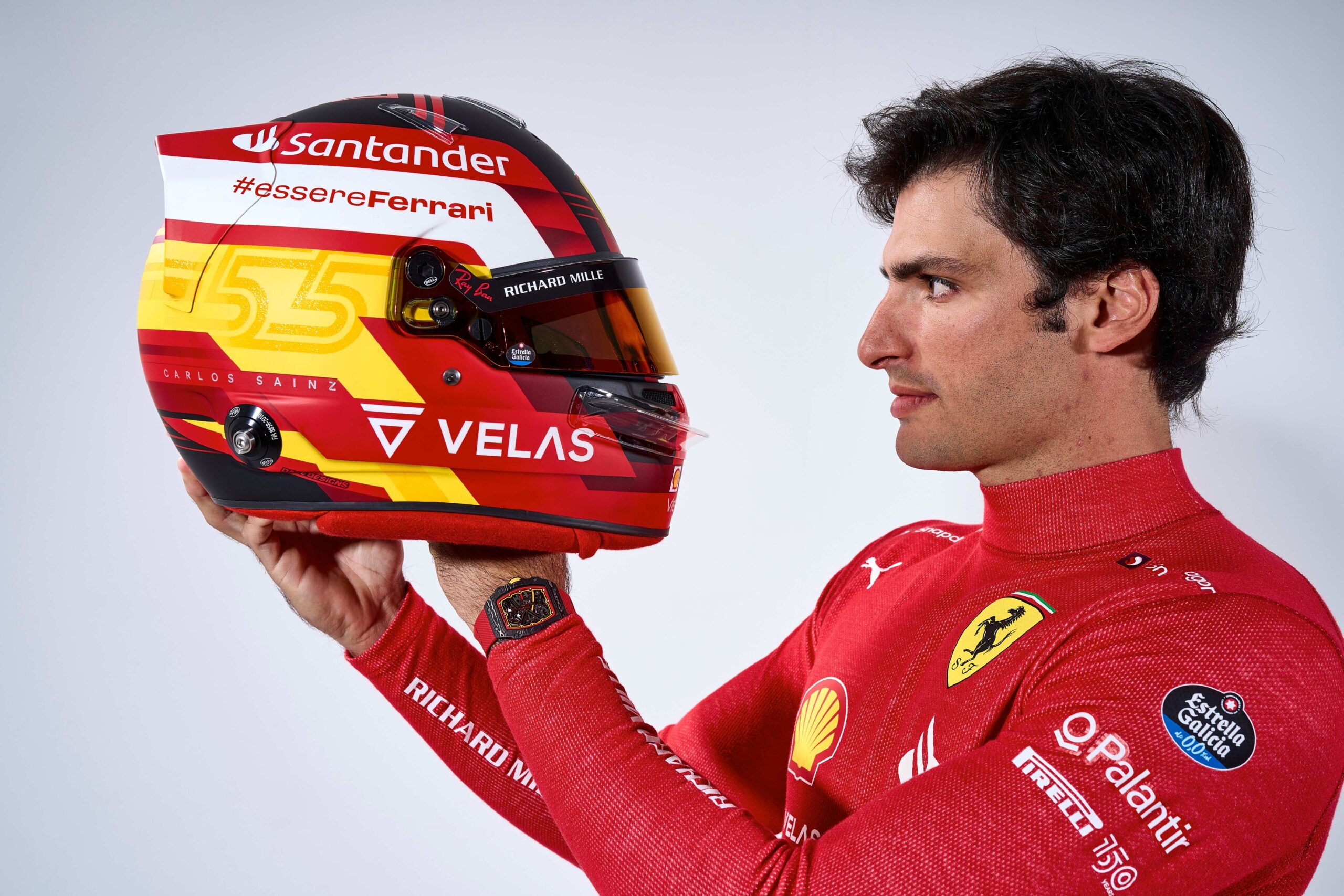Carlos Sainz da Ferrari