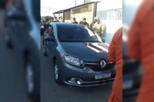 Um PM do Distrito Federal reagiu a um assalto quando saía de casa, no Recanto das Emas, no DF. Ele levou um tiro no rosto e matou o ladrão. (Foto: reprodução)