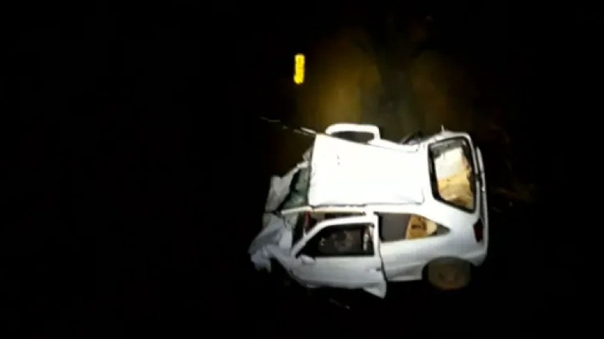 Motorista morre após carro cair de ponte em distrito de Catalão