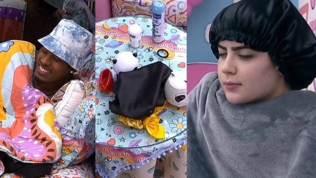 No quarto Lollipop, do 'BBB 22', PA encontra touca de Jade e Scooby brinca: 'Durma com ela'