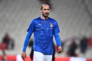 Chiellini em jogo pela seleção italiana.