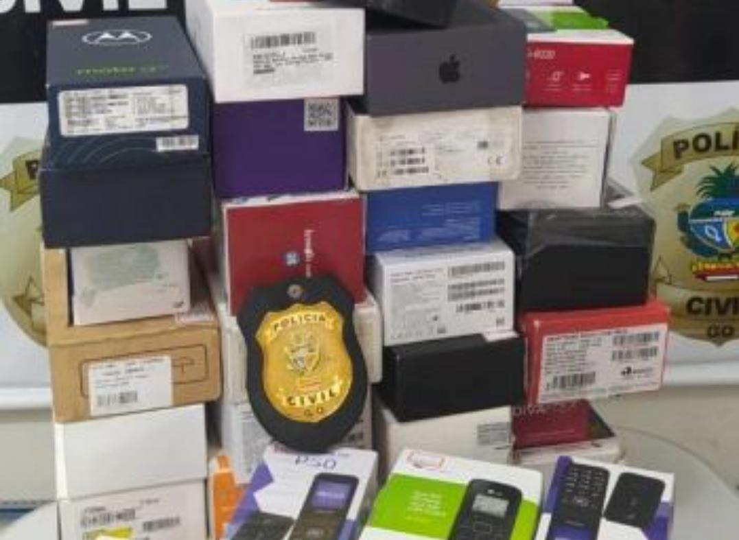 Gerente é preso por receptar e revender celulares da loja onde trabalhava em Mineiros (GO)