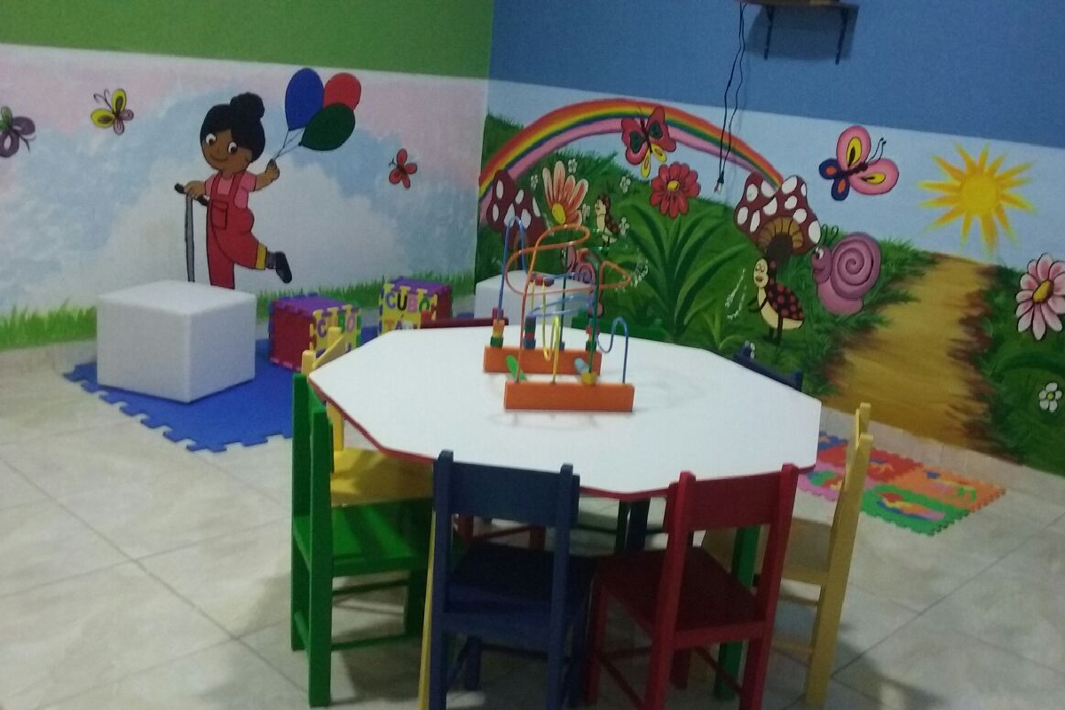 Espaço lúdico construído Unidade Prisional Regional de São Luís de Montes Belos (Foto: Divulgação – Dgap)