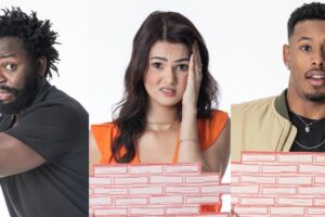 Líder Gustavo indicou Paulo André e Eslovênia. Paulo André, Eslovênia e Douglas Silva estão no Paredão do BBB 22; um deles sai domingo