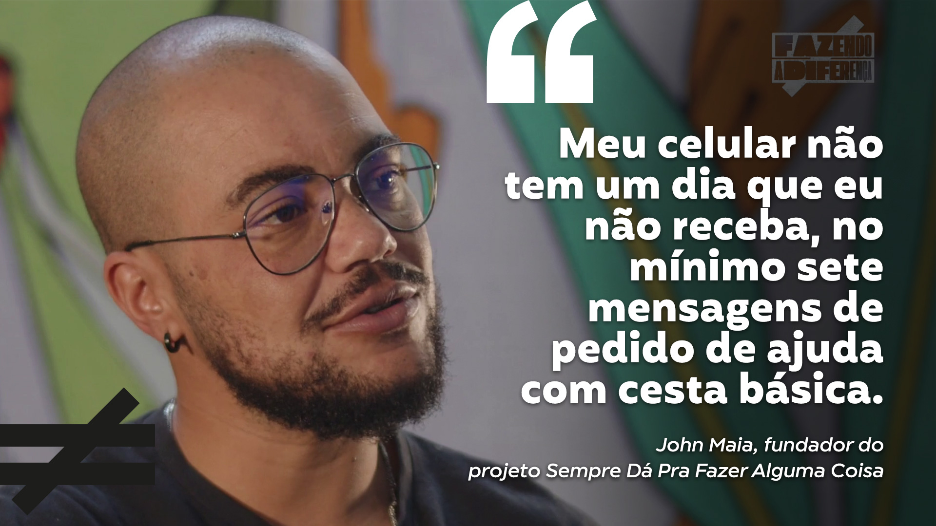 Ex-morador de rua que ajuda população em vulnerabilidade é tema do Fazendo a Diferença