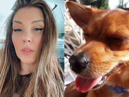 Simony pede ajuda para encontrar quem atropelou sua cachorrinha