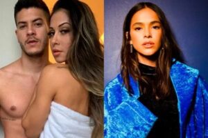 'Quero saber quanto ela quer pagar pelo meu silêncio', escreveu a esposa de Arthur Aguiar. Maíra Cardi ameaça a Bruna Marquezine deboche