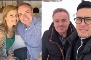 Os dois tiveram relacionamento com o apresentador. Thiago Salvático e Rose Miriam prestam homenagens em aniversário de Gugu
