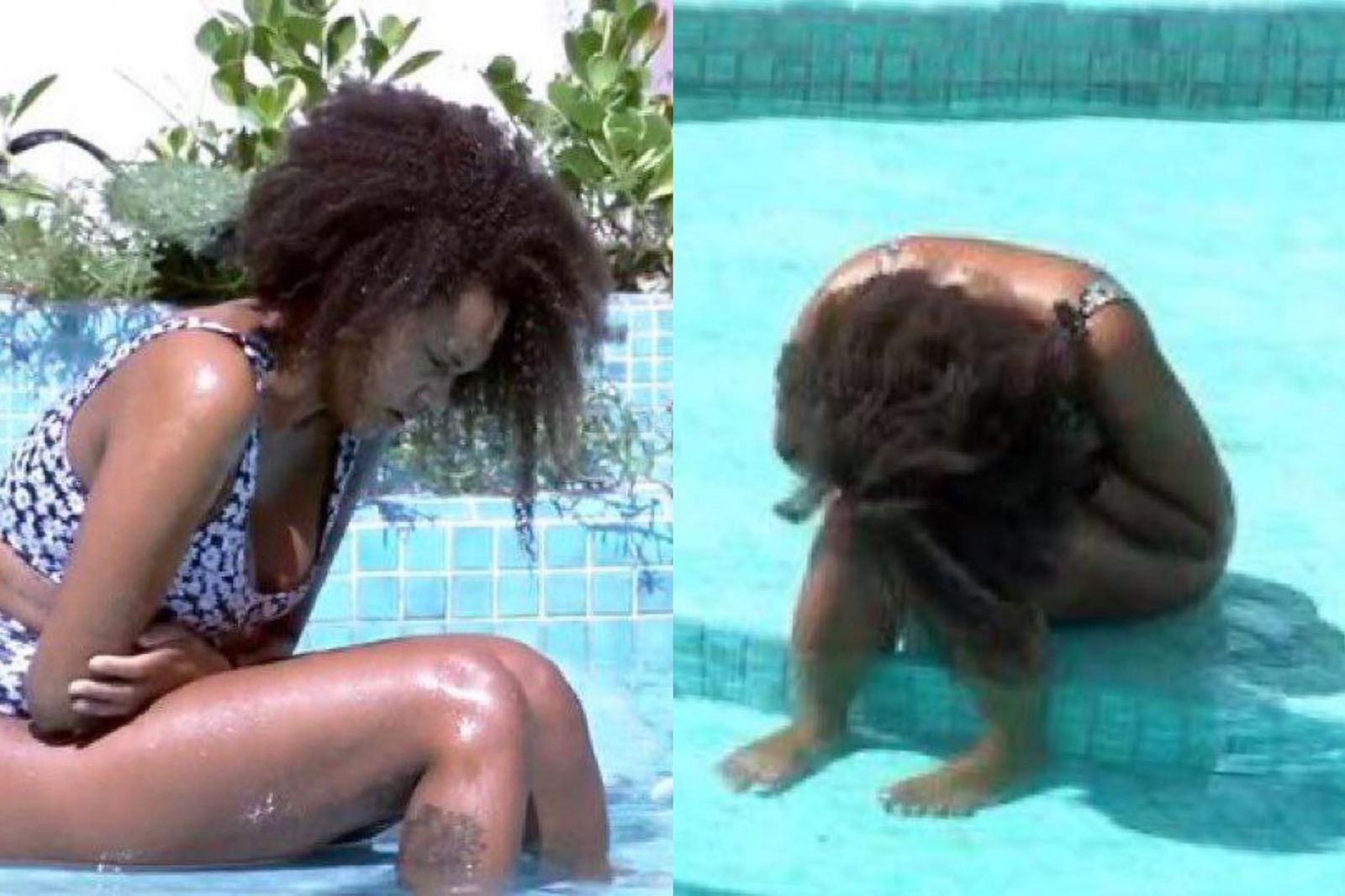 BBB 22: Sem as Comadres, Jessi chora na piscina da casa