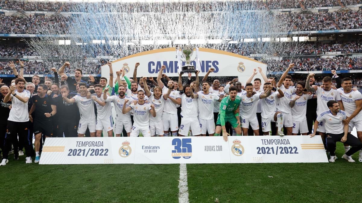 O Real Madrid é o maior campeão do Campeonato Espanhol, com 35 conquistas.