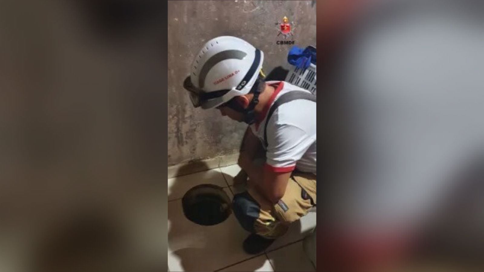 Bebê de 1 ano tem princípio de afogamento após cair em caixa de gordura no DF