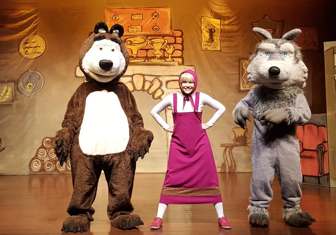 A Menina Masha e o Urso em Goiânia no dia 1º de maio