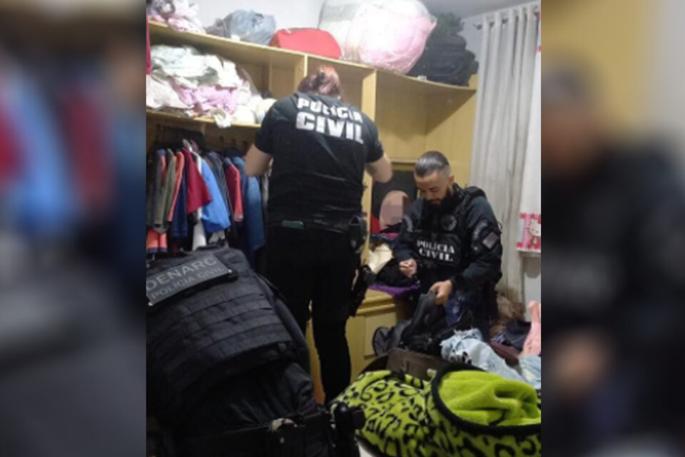 Sete pessoas foram presas: cinco via mandado de prisão, outras duas em flagrante por venda de peças de caminhonetes roubadas (Foto: divulgação/PC)
